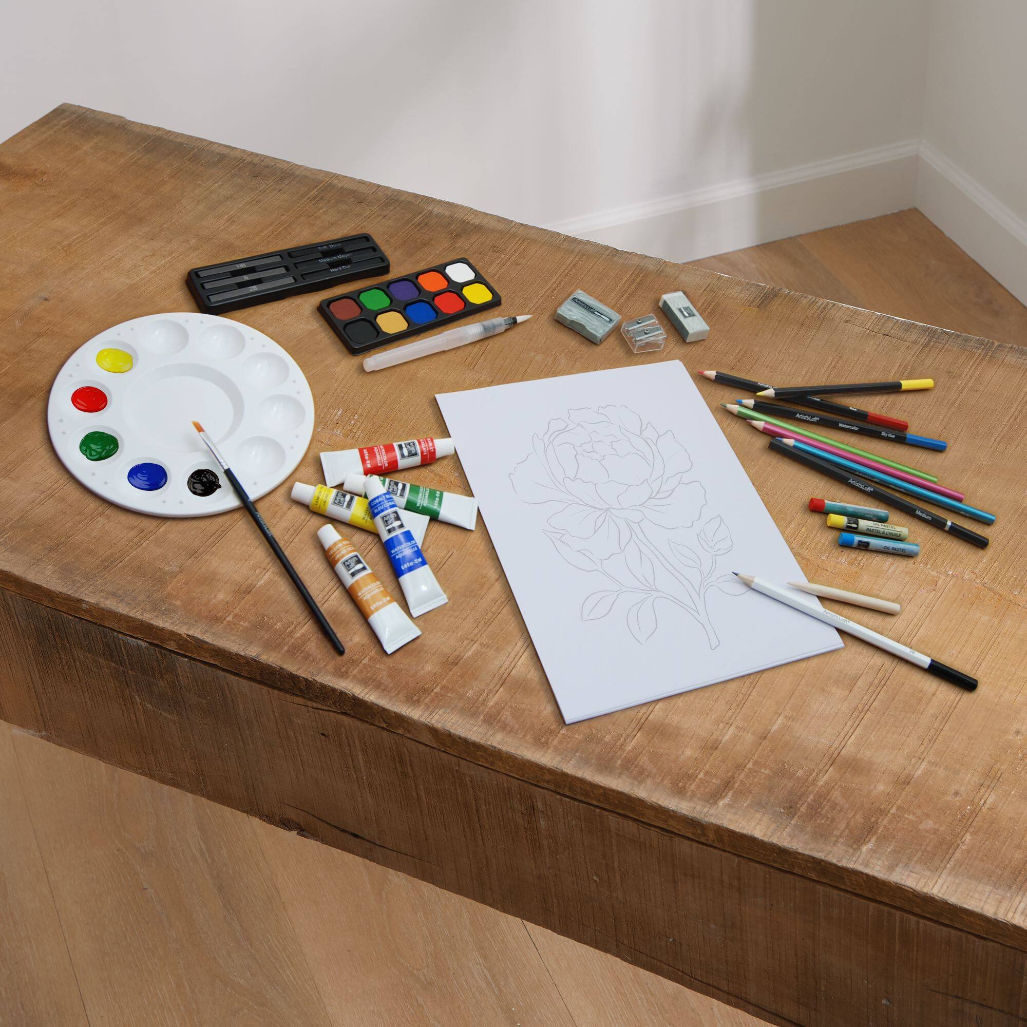 6 Pack: 100 Piece Mixed Media Art Set by Artist's Loft™